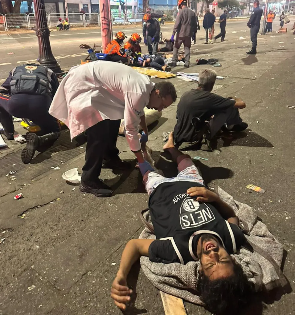 Atropelamento na Cracolândia, em São Paulo, deixa 16 feridos