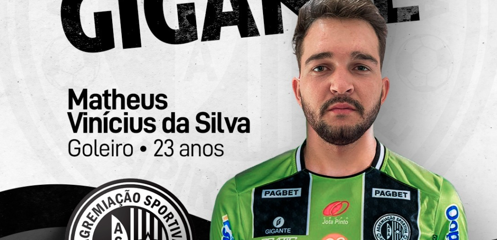 ASA anuncia goleiro Matheus Vinicius, ex- Força e Luz-RN