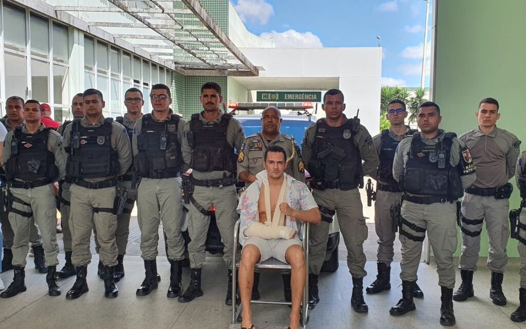 Policial militar vítima de atropelamento presta depoimento à polícia