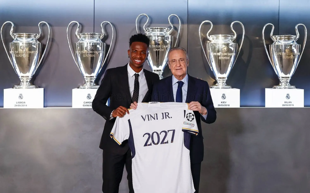 Real Madrid acerta renovação de Vinicius Júnior até 2027 com multa milionária