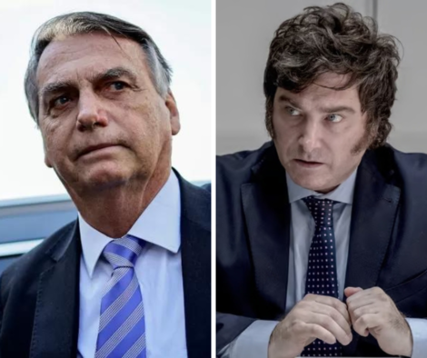 Bolsonaro fala com Milei por chamada de vídeo e é convidado a participar de posse