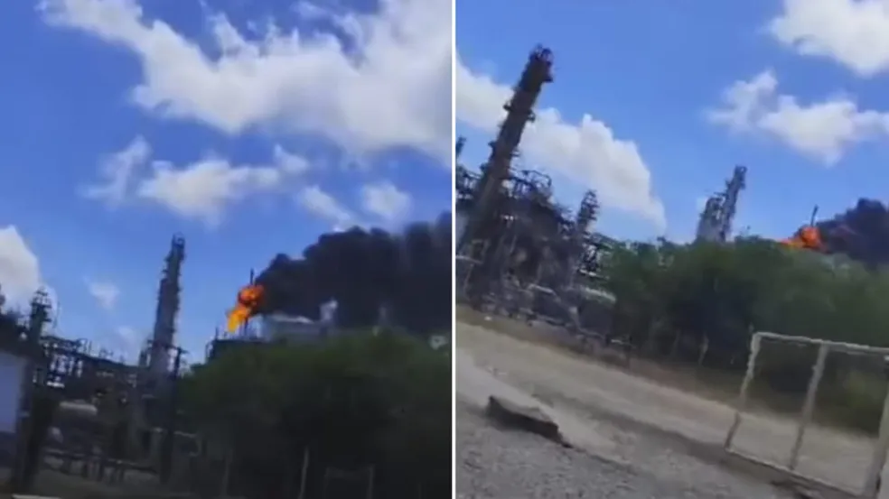 [Vídeo] Princípio de incêndio atinge polo industrial da Braskem em Marechal Deodoro