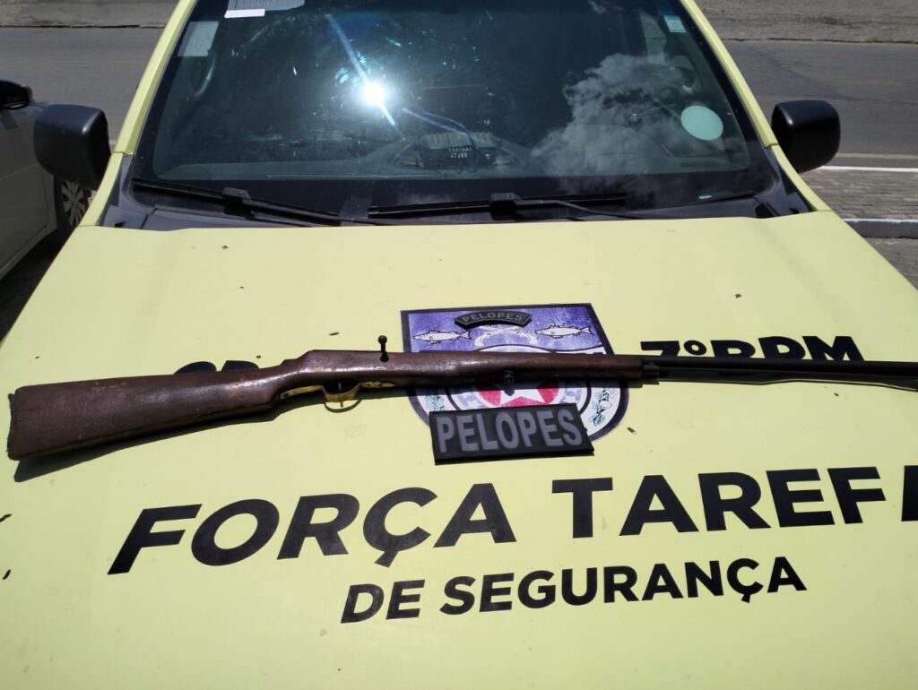 Homem é autuado por posse irregular de arma de fogo após denunciar vizinho, em Santana do Ipanema