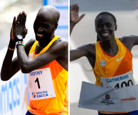 Quenianos vencem as categorias masculina e feminina da Corrida de São Silvestre de 2023