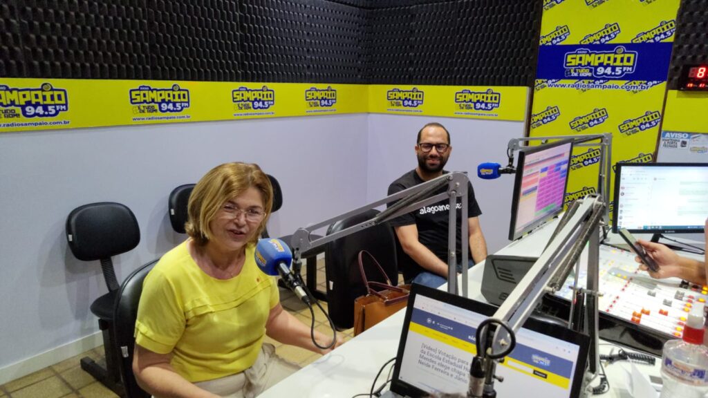 [Áudio e vídeos] Diretoria eleita da Escola Estadual Humberto Mendes concede entrevista à Rádio Sampaio