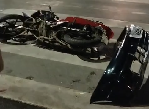[Vídeo] Motociclista fica ferida após colisão com carro, na AL-220, em Arapiraca