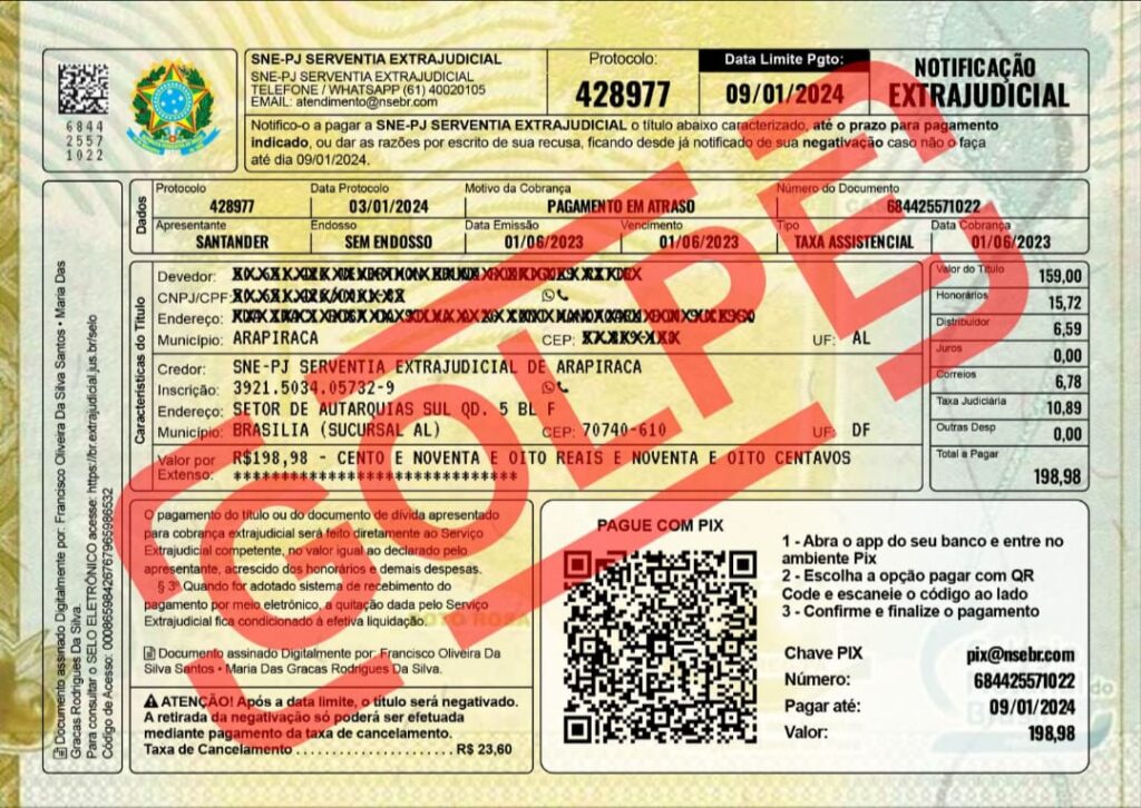 Sindilojas alerta para golpe de falsa cobrança encaminhada por e-mail