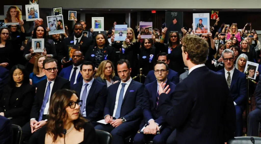 [Vídeo] Mark Zuckerberg pede desculpas a famílias por danos causados aos jovens pelas redes sociais