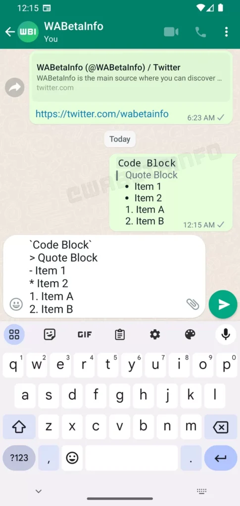 WhatsApp testa novas opções de formatação de texto nos sistemas Android