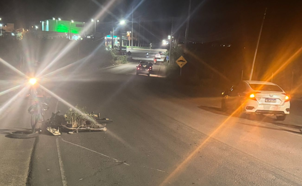 Motociclista fica ferido após colisão com carro na AL 115, em Arapiraca