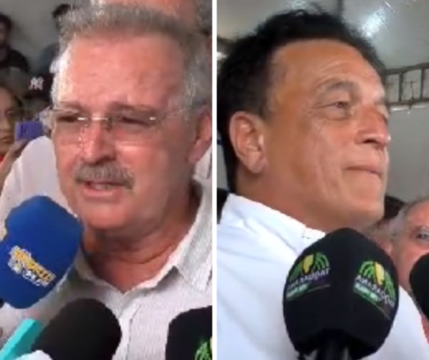 [Áudios e vídeos] Durante coletiva, prefeito Geraldo Cícero e deputado Galba Novais falam sobre mudanças em Taquarana