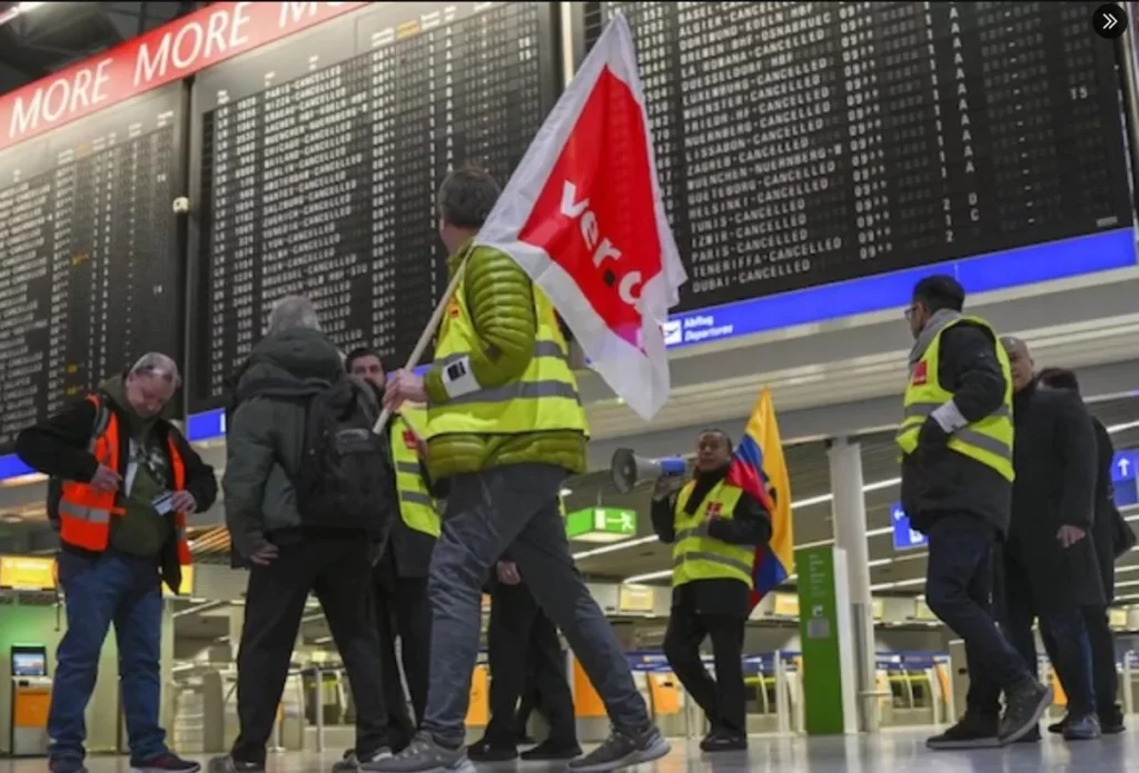 Greve de profissionais da segurança paralisa 11 aeroportos da Alemanha