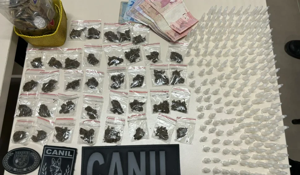 Homem de 25 anos é preso com maconha e cocaína em Arapiraca
