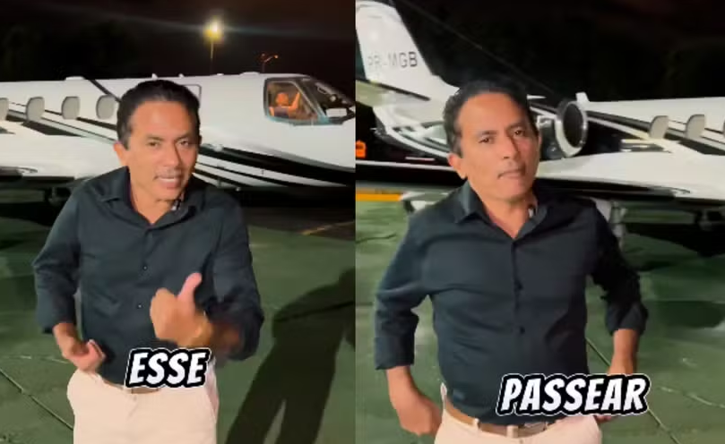 Após mansão e dois carros, Manoel Gomes, do hit ‘Caneta azul’, ostenta jatinho: ‘Abusei de trânsito’