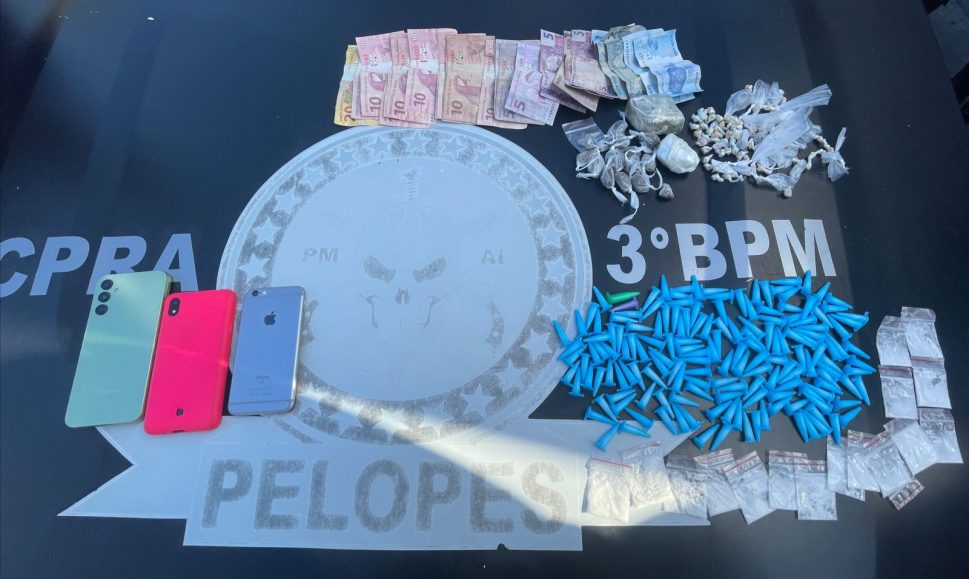 Polícia autua jovem de 19 anos por tráfico de drogas, em Arapiraca