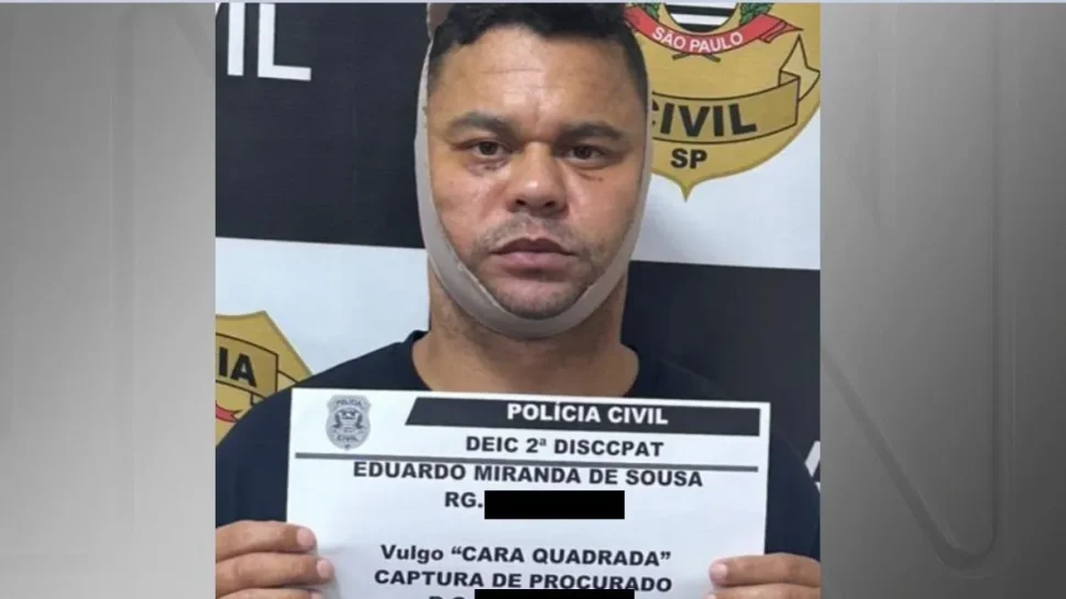 Foragido da Justiça, “Cara Quadrada” é preso durante cirurgia para mudar o rosto
