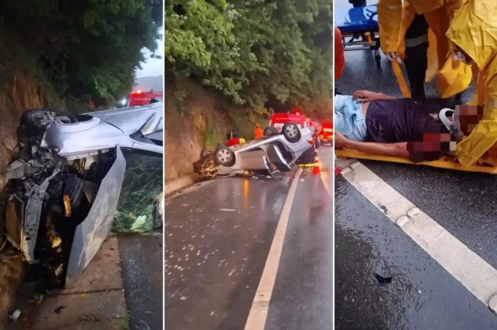 Colisão entre carro e carreta deixa quatro feridos, próximo a Ibateguara