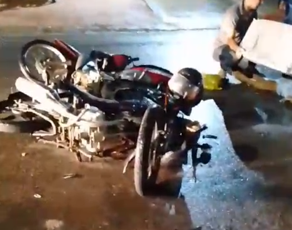 [Vídeo] Acidente de moto é registrado em trecho da AL-115, em Igaci