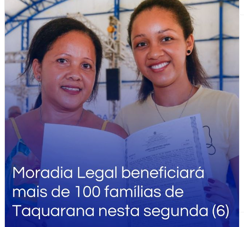 Moradia Legal beneficiará mais de cem famílias de Taquarana na segunda (6)