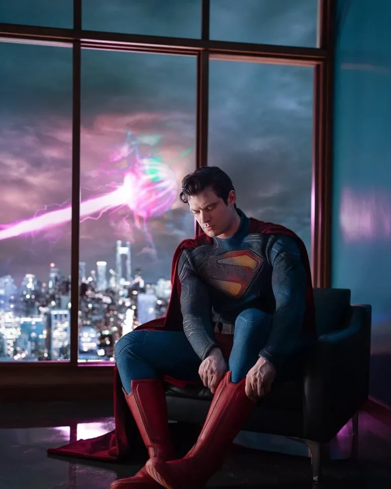 Primeira imagem de David Corenswet como Superman é revelada por James Gunn