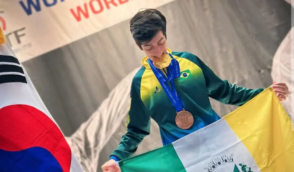 Atleta do ASA, arapiraquense Kevyn Nicolas conquista o mundial de taekwondo na Coreia do Sul
