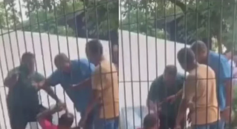 [Vídeo] Professor é afastado de escola por suspeita de importunar sexualmente uma aluna; pai de vítima agride o suspeito