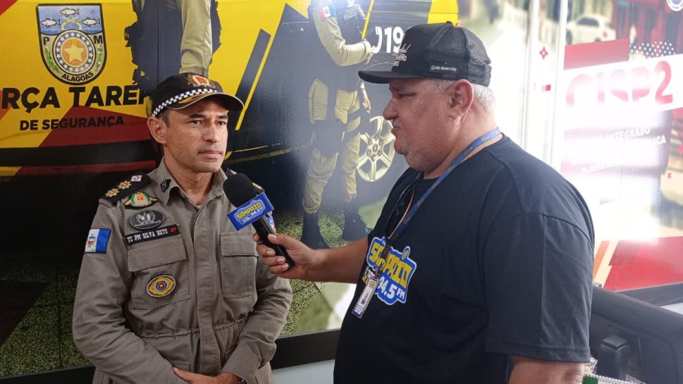 [Áudio] Tenente-coronel Silva Neto, comandante do 10º BPM de Palmeira dos Índios, concede entrevista para a Rádio Sampaio