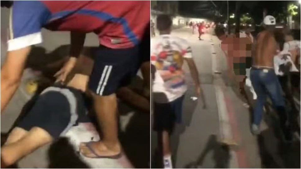 Homens são espancados e um deles é deixado nu antes de partida entre Fortaleza e CRB