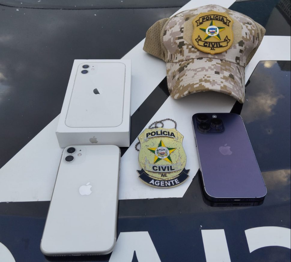Polícia recupera em Alagoas celulares roubados em Belém do Pará