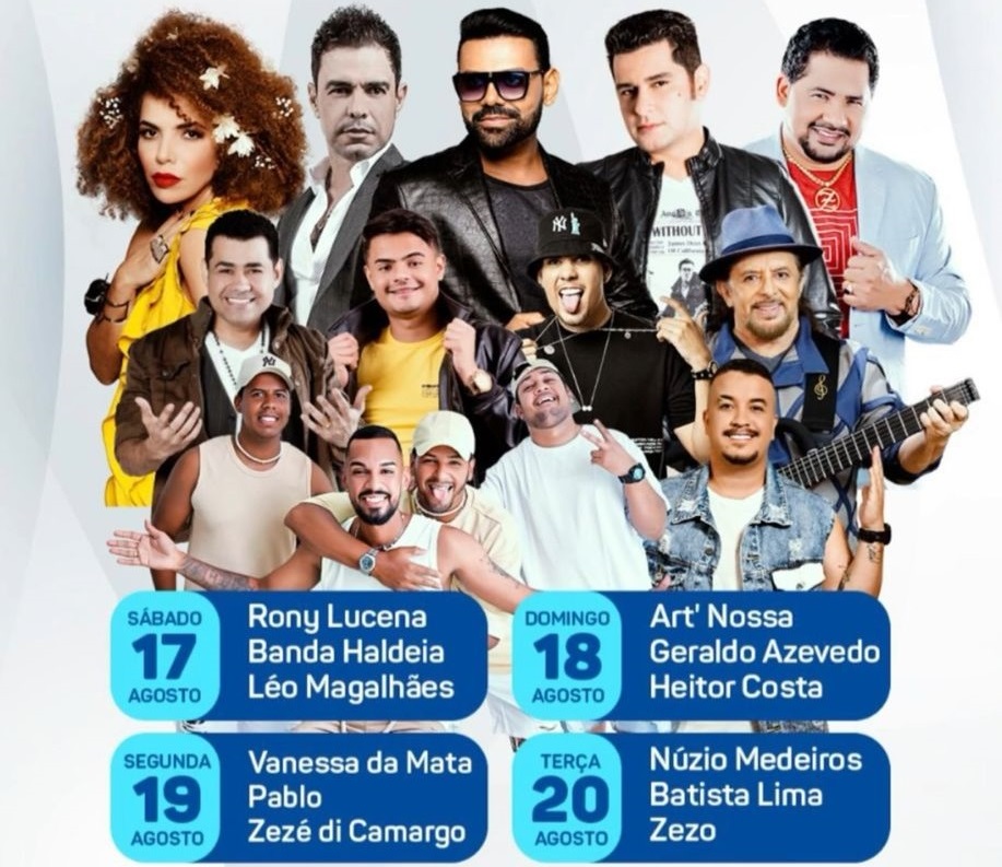 Confira a programação do Festival de Inverno de Palmeira dos Índios