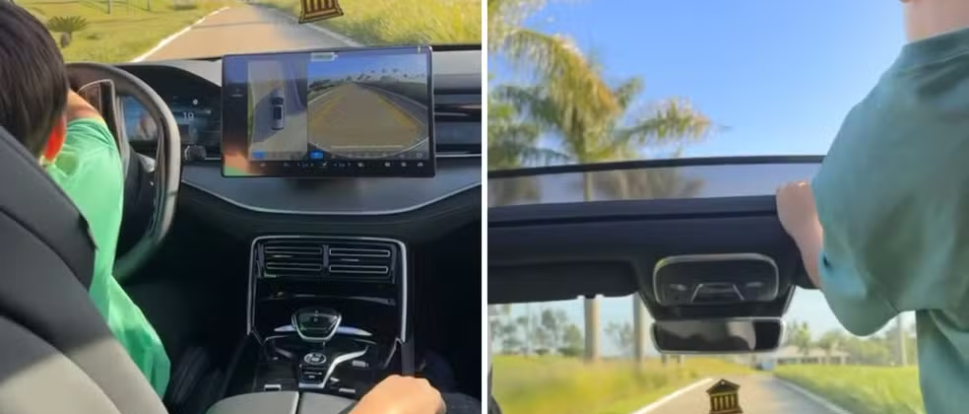Detran-GO pede que polícia investigue imagens que mostram filho de 7 anos de Gusttavo Lima dirigindo carro com irmão ao lado
