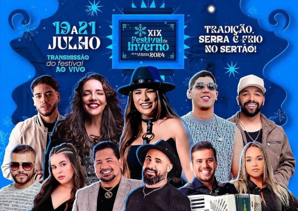 Água Branca divulga atrações do seu 19° Festival de Inverno; confira