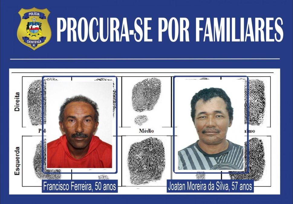 IML procura familiares de homens assassinados em Craíbas e Campo Alegre