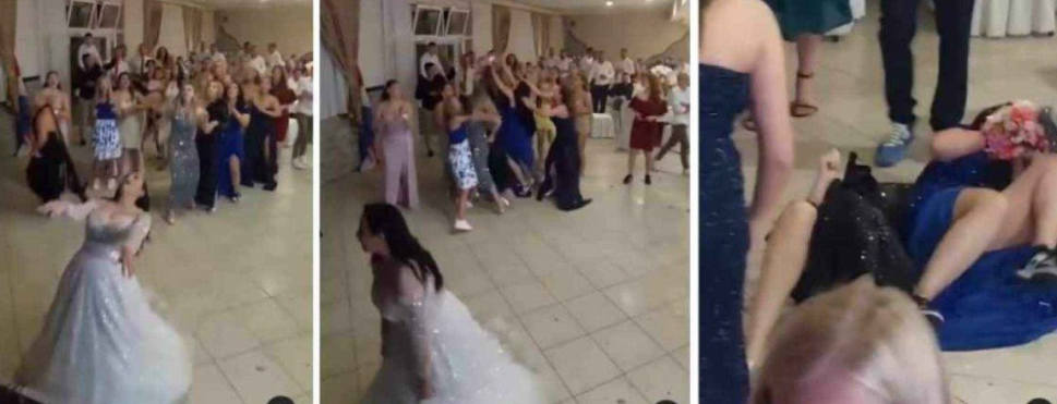 Disputa por buquê em casamento termina em pancadaria