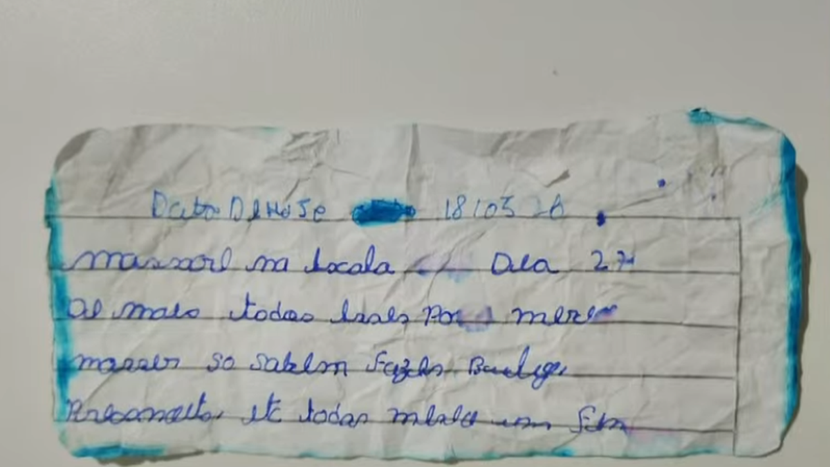 Bilhetes com ameaça de ataque e referências nazistas assustam alunos e professores em Coruripe