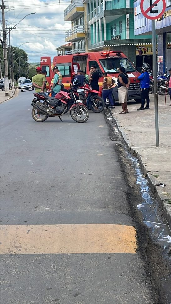 Motociclista fica ferido após queda de moto em Palmeira dos Índios