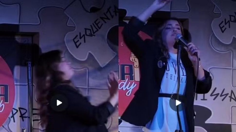 Comediante é agredida com cadeirada durante show de stand-up em Florianópolis