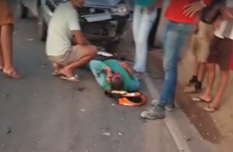 Acidente entre carro e moto é registrado na AL-115, em Palmeira dos Índios