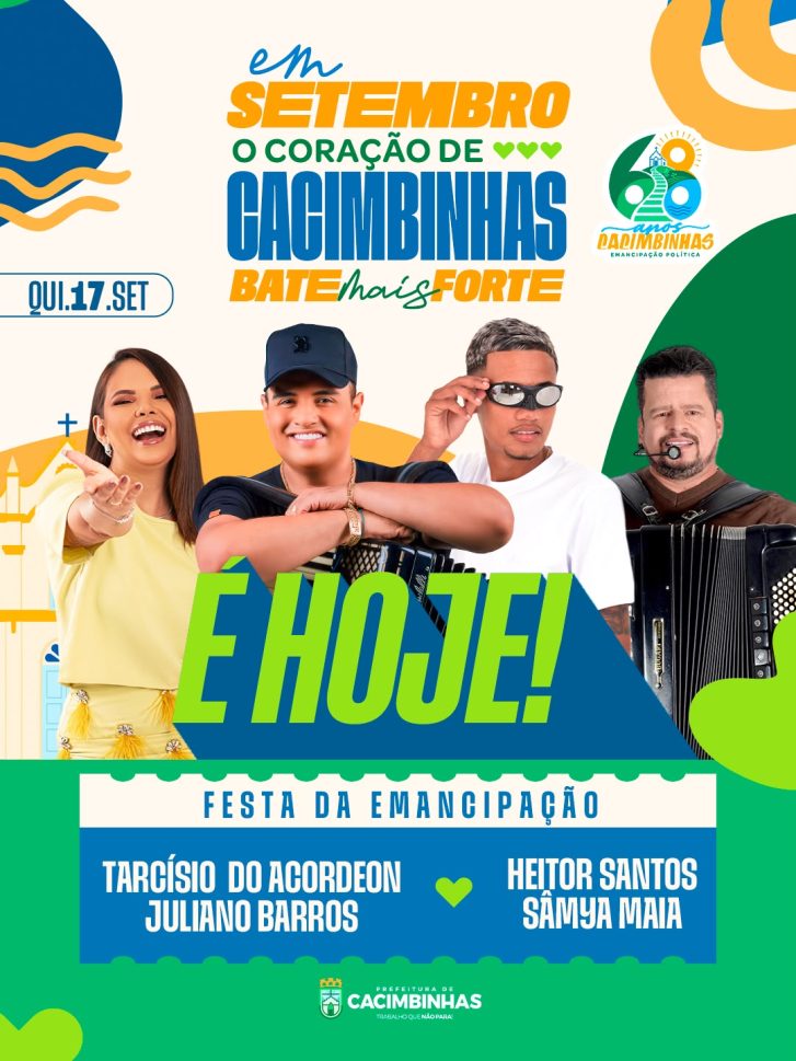 Cacimbinhas celebra mais um ano de sua emancipação política com uma grande festa.