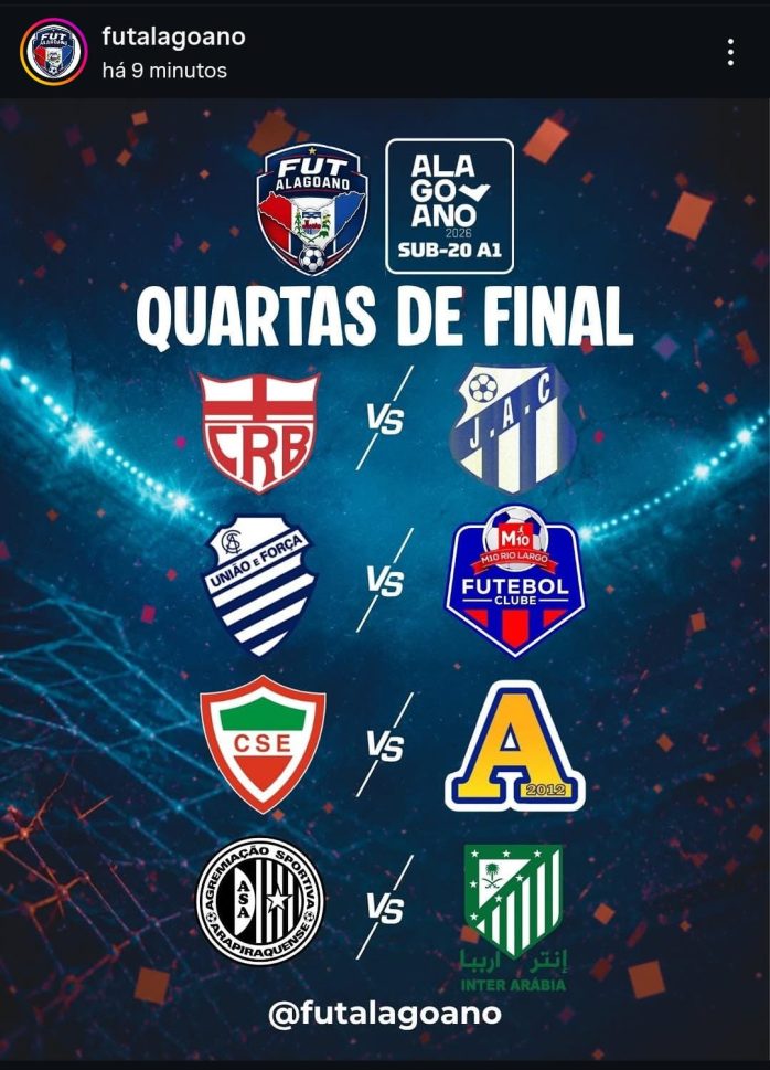 CSE avança às quartas de final do Alagoano SUB 20 e enfrenta o Aliança