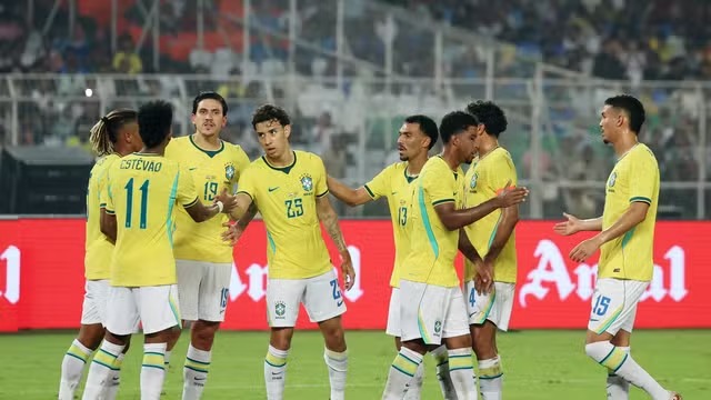 Brasil goleia Índia com dois de Samuel Lino e encerra Data Fifa com vitória