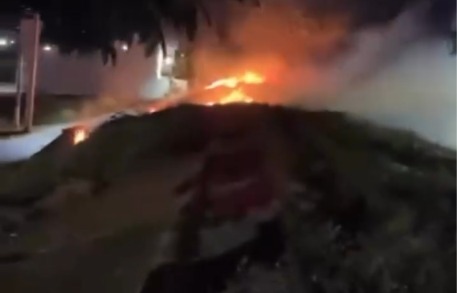 Incêndio em vegetação mobiliza Corpo de Bombeiros em Palmeira dos Índios