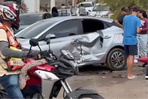 Motociclista fica ferido após colisão em Palmeira dos Índios