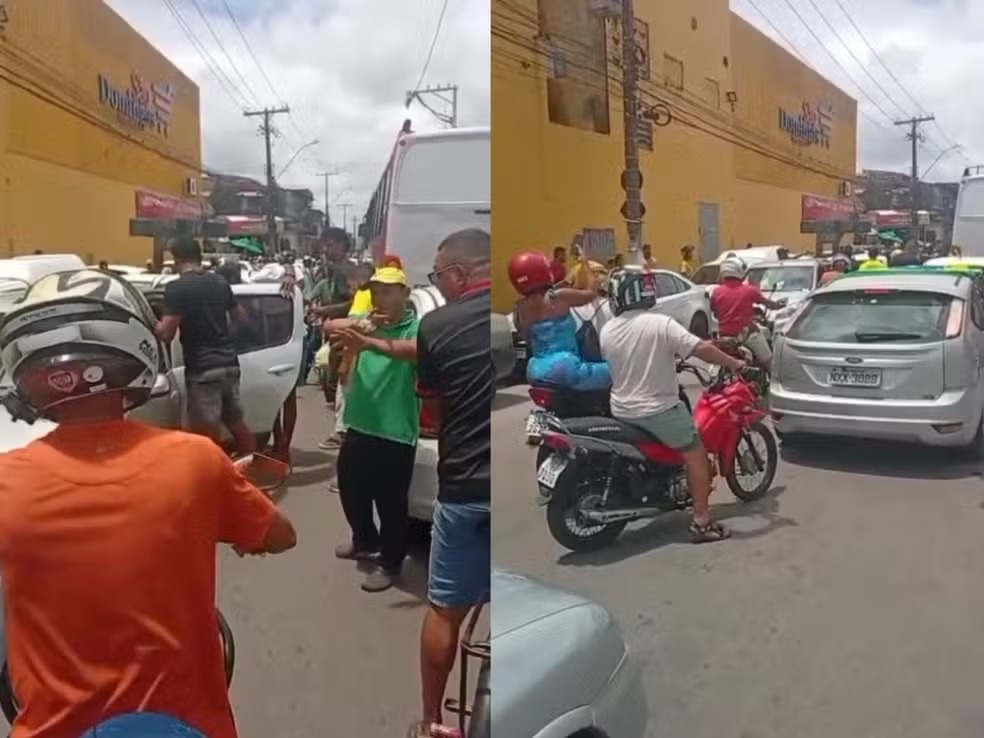 Adolescente e homem são baleados em suposto ataque dentro de ônibus em Maceió