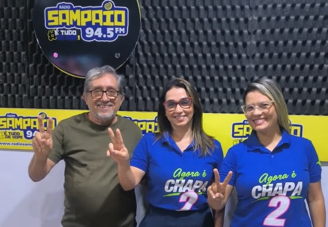 Representantes da Chapa 2 do Coren-AL apresentam propostas durante entrevista à Rádio Sampaio