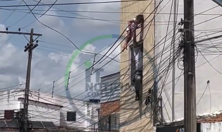 Policial militar resgata criança presa em fios de alta tensão em Delmiro Gouveia
