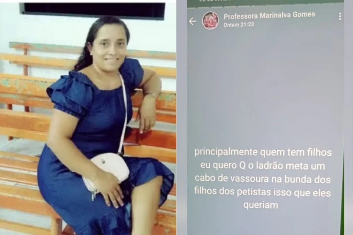 Professora é afastada após desejar que filhos de petistas fossem estuprados