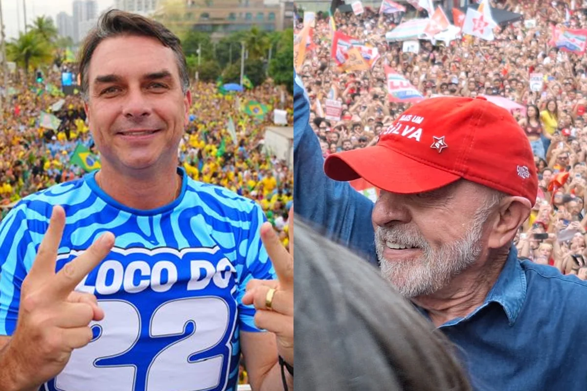 Flávio e Lula fecham campanha com atos no RJ e em SP.